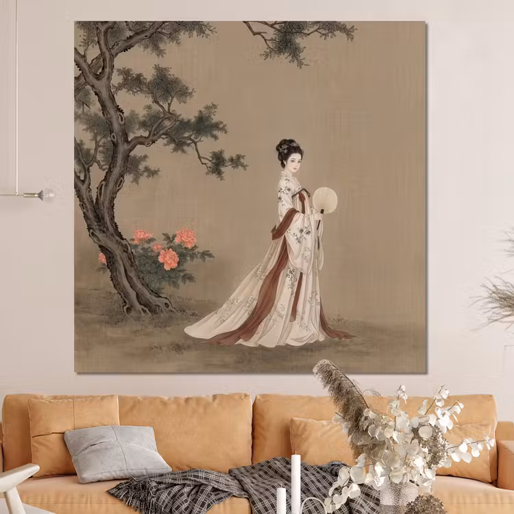 Forex - Vrouw - Azië - Kunst - Beige — 4