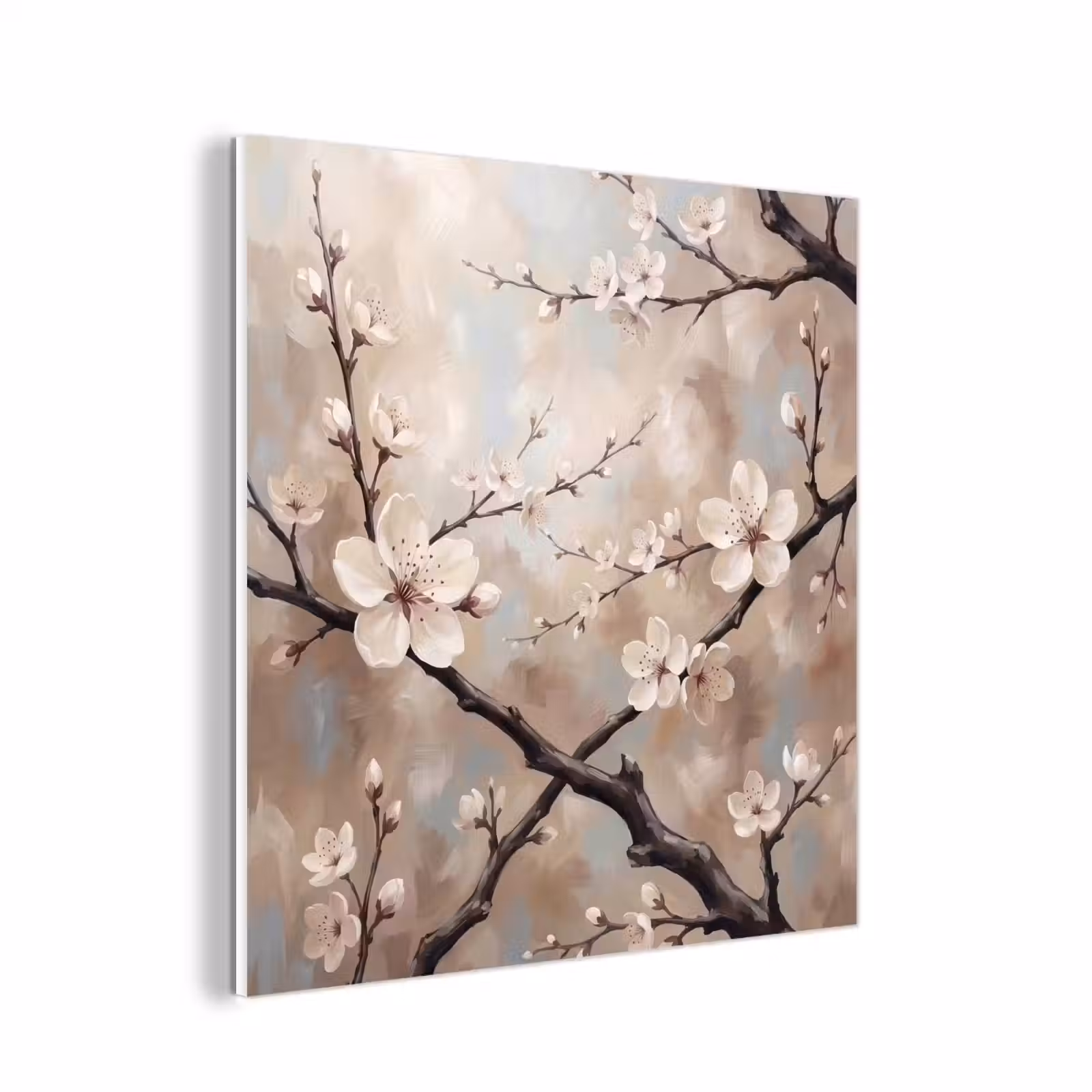 Forex - Bloesem - Takken - Schilderij - Beige - Serene — 1