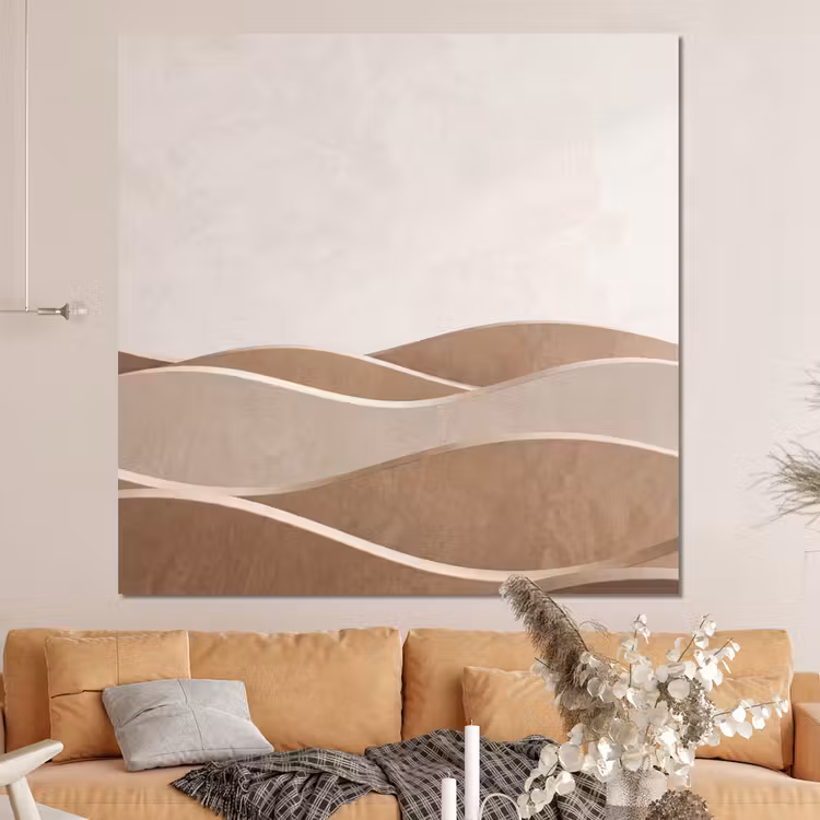 Forex - Abstract - Golven - Modern - Beige — 4