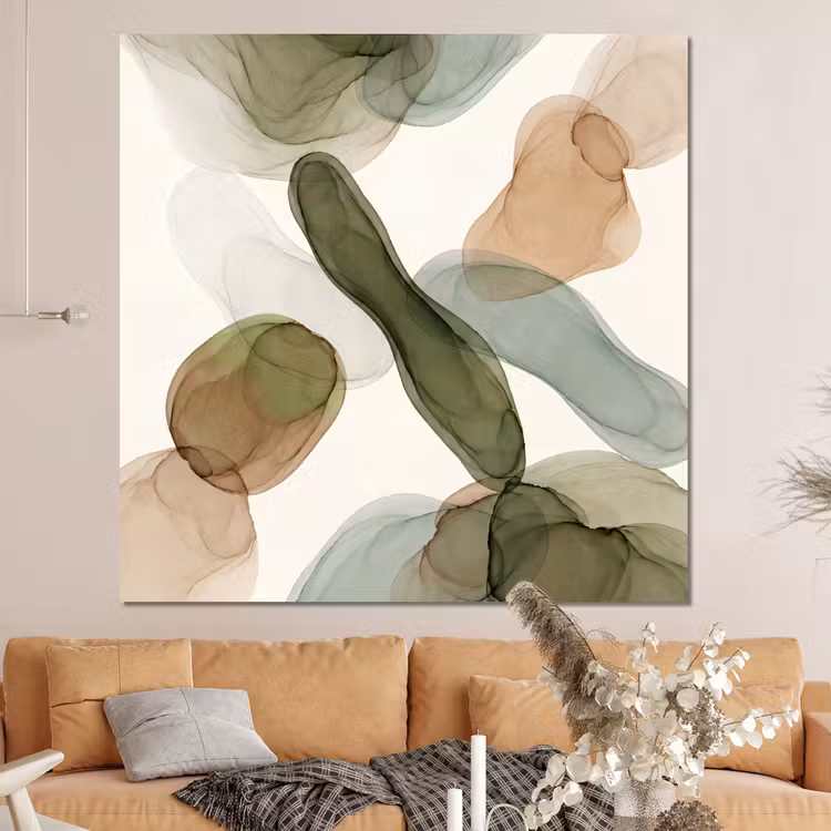 Forex - Abstract - Vormen - Modern - Kunst - Groen - Bruin — 4
