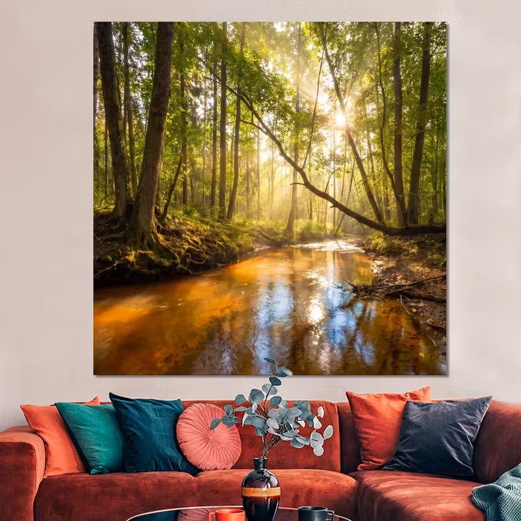 Forex - Bos - Beek - Zonlicht - Natuur - Groen — 3