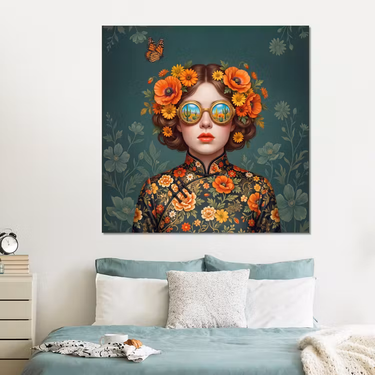 Forex - Portret - Vrouw - Kleurrijk - Expressief — 2