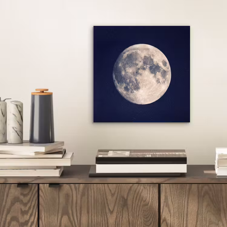 Aluminium schilderij - Ruimte - Maan - Kosmos — 2