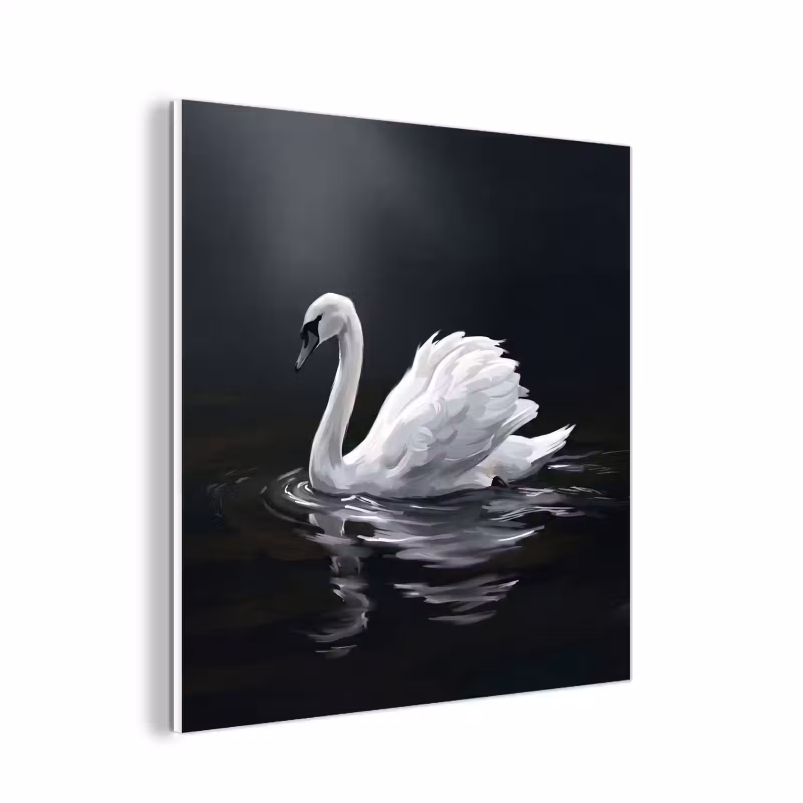 Forex - Zwaan - Water - Natuur - Realistisch - Wit — 1