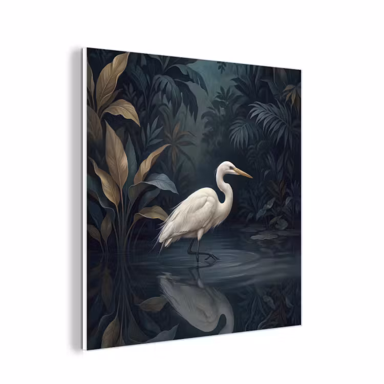 Forex - Reiger - Water - Natuur - Modern - Wit — 1