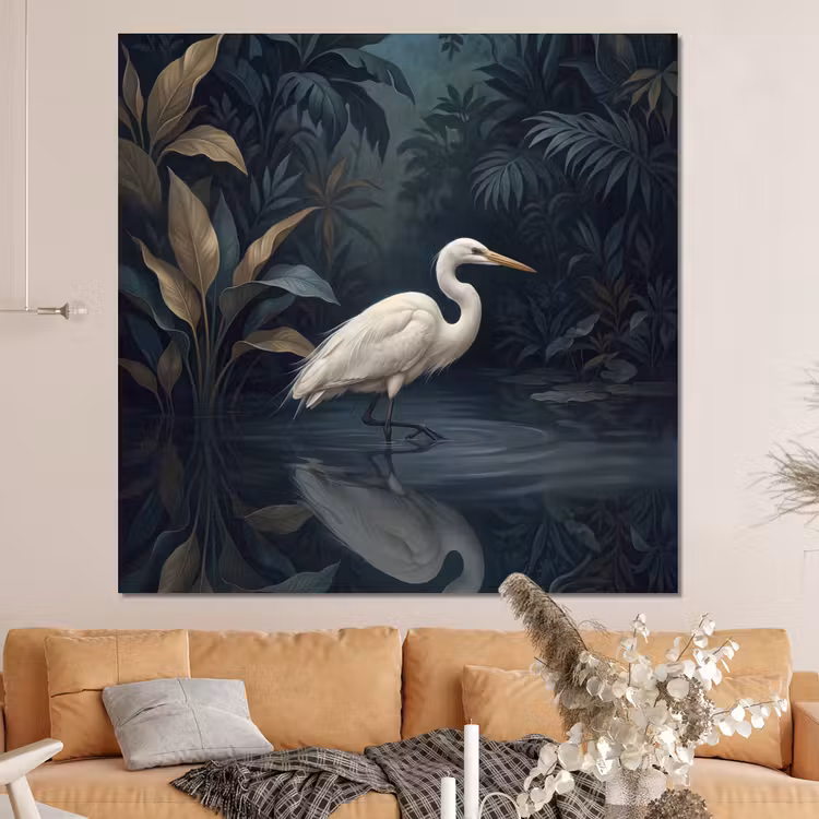 Forex - Reiger - Water - Natuur - Modern - Wit — 4