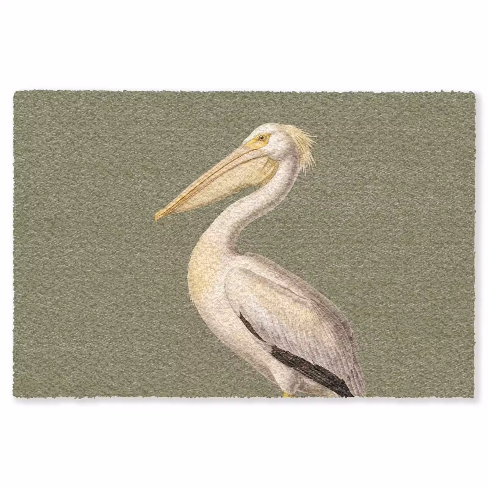 Vloerkleed - Pelikaan - Wit - Vogel - Klassiek - Natuur — 1