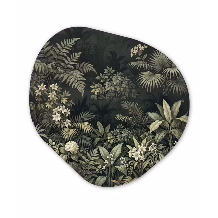 Organisch schilderij - Forex - Jungle - Bladeren - Botanisch - Groen