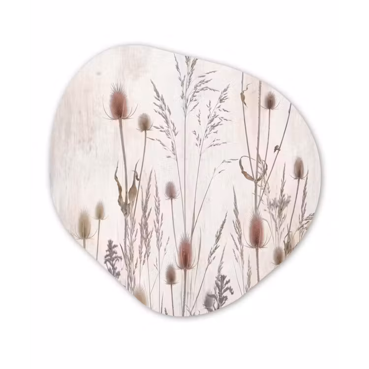 Organisch schilderij - Forex - Weidebloemen - Design - Sepia