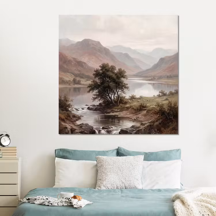 Forex - Berglandschap - Meer - Bergen - Vallei - Klassiek — 2