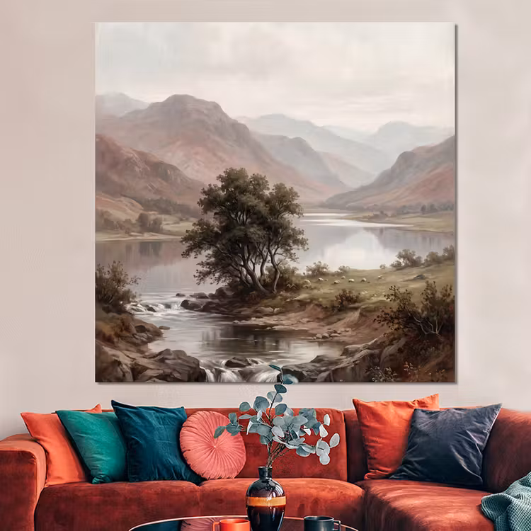 Forex - Berglandschap - Meer - Bergen - Vallei - Klassiek — 3