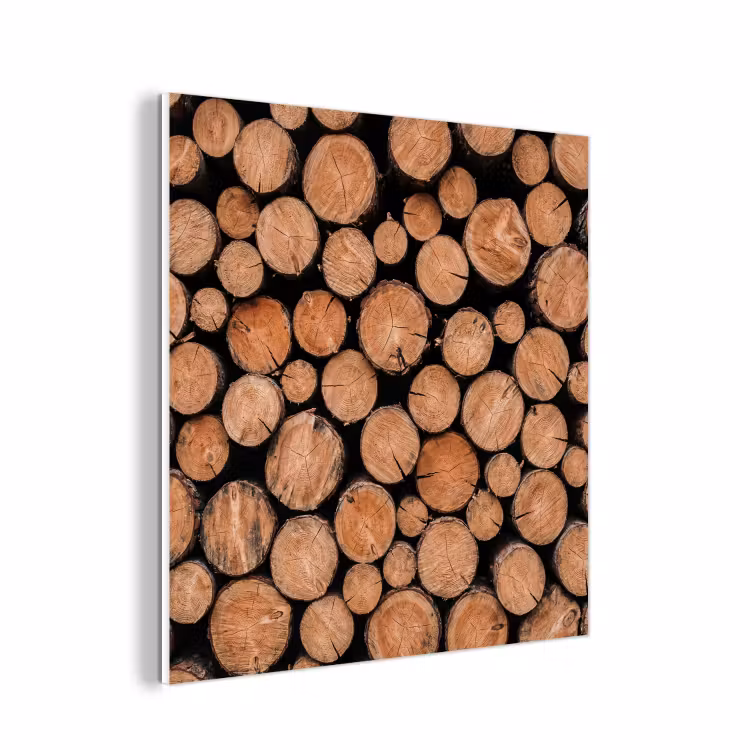 Forex - Houtblokken - Textuur - Patroon - Bruin - Rustiek — 1