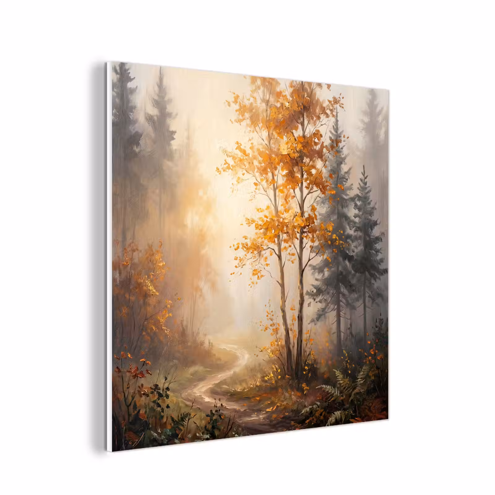 Forex - Bospad - Herfstbladeren - Natuur - Schilderachtig - Oranje — 1