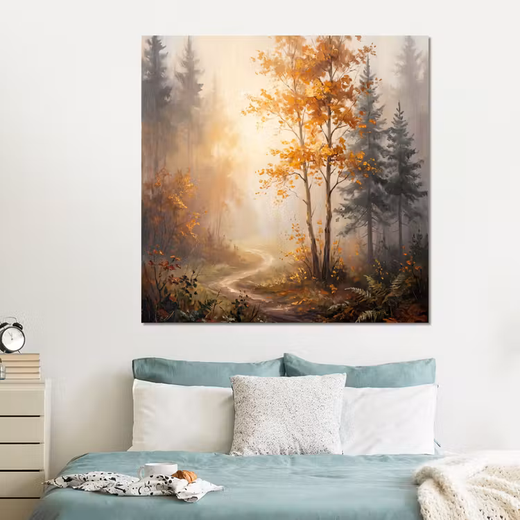 Forex - Bospad - Herfstbladeren - Natuur - Schilderachtig - Oranje — 2