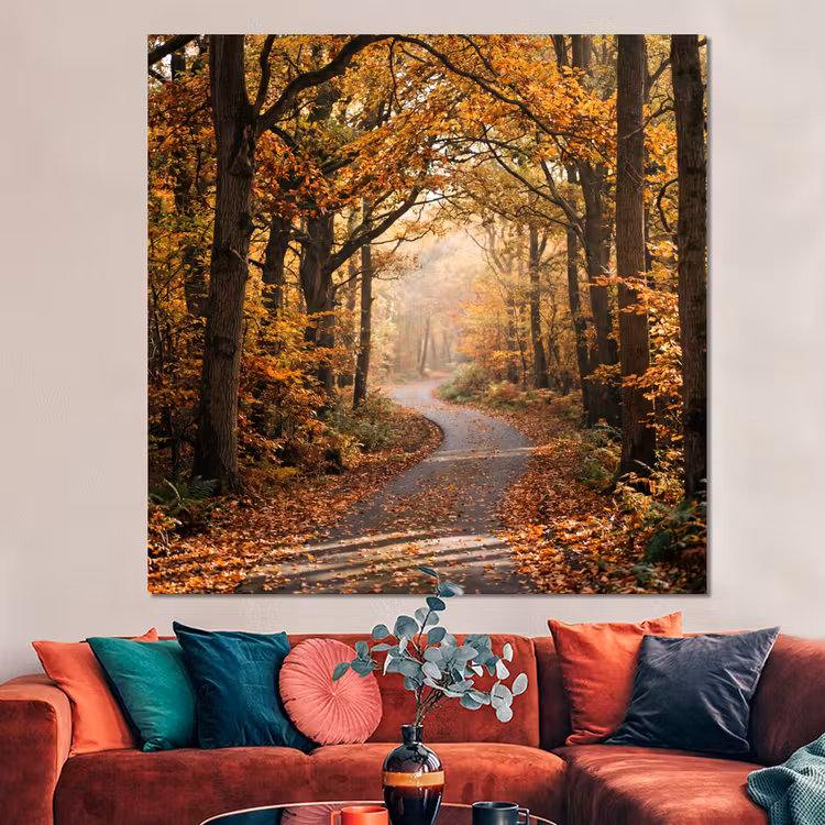 Forex - Bospad - Herfstbos - Bladeren - Oranje - Nostalgisch — 3
