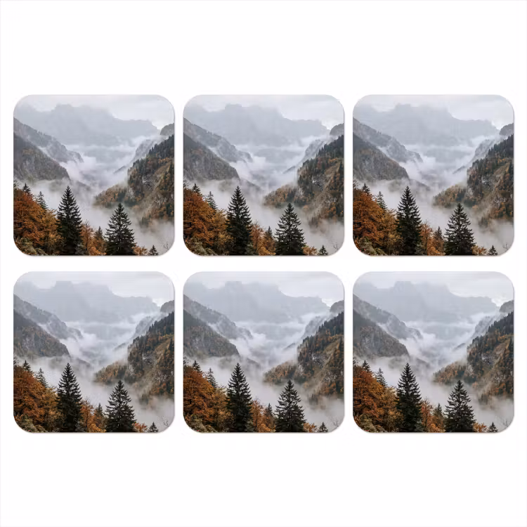 Onderzetter - Bergen - Vallei - Mist - Herfst - Natuur