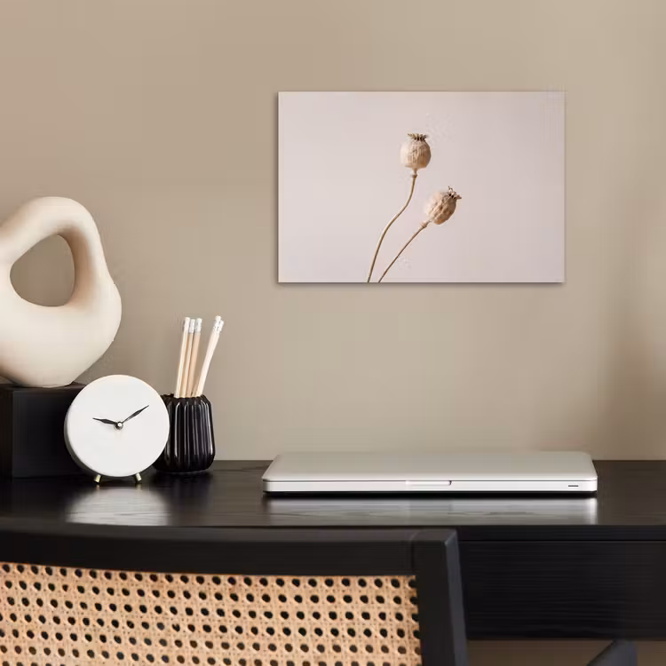Poster - Papaverbollen - Droogbloemen - Minimalistisch - Beige - Rustig — 2