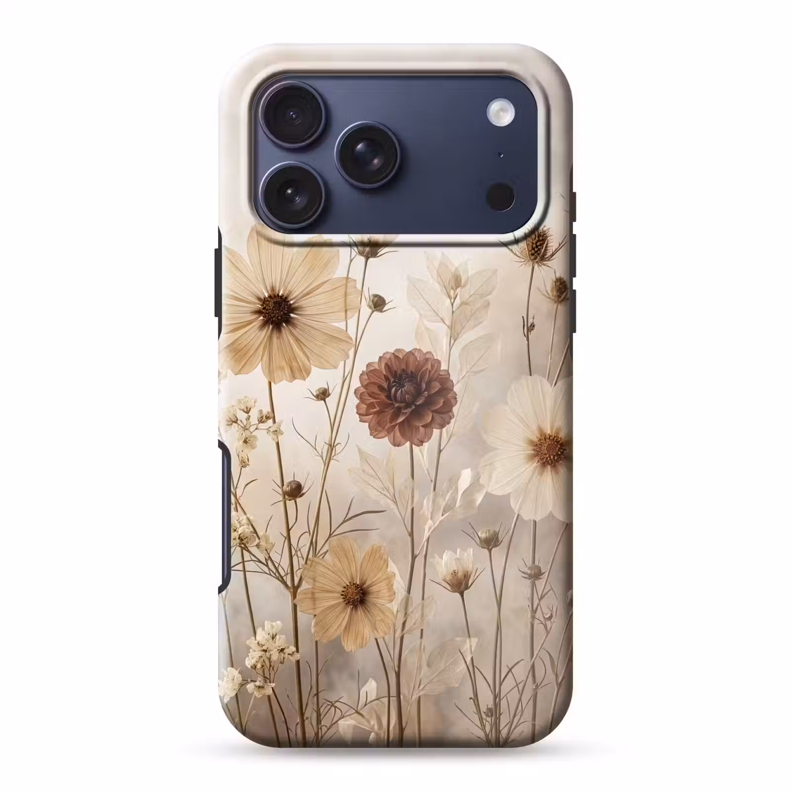 Telefoonhoesje Toughcase - Wilde bloemen - Botanisch - Vintage - Natuur - Rustiek — 1