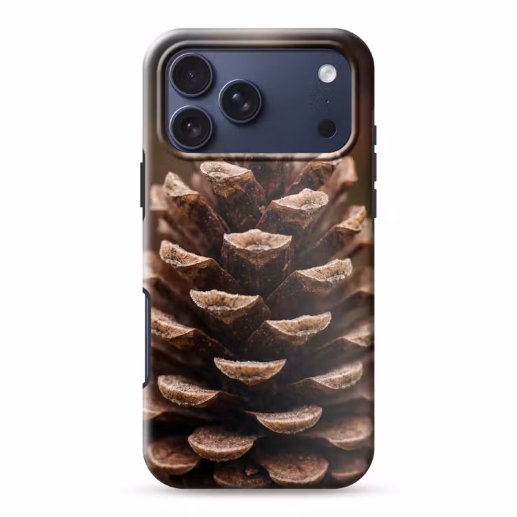 Telefoonhoesje Toughcase - Dennenappel - Bos - Herfst - Bruin - Sfeervol