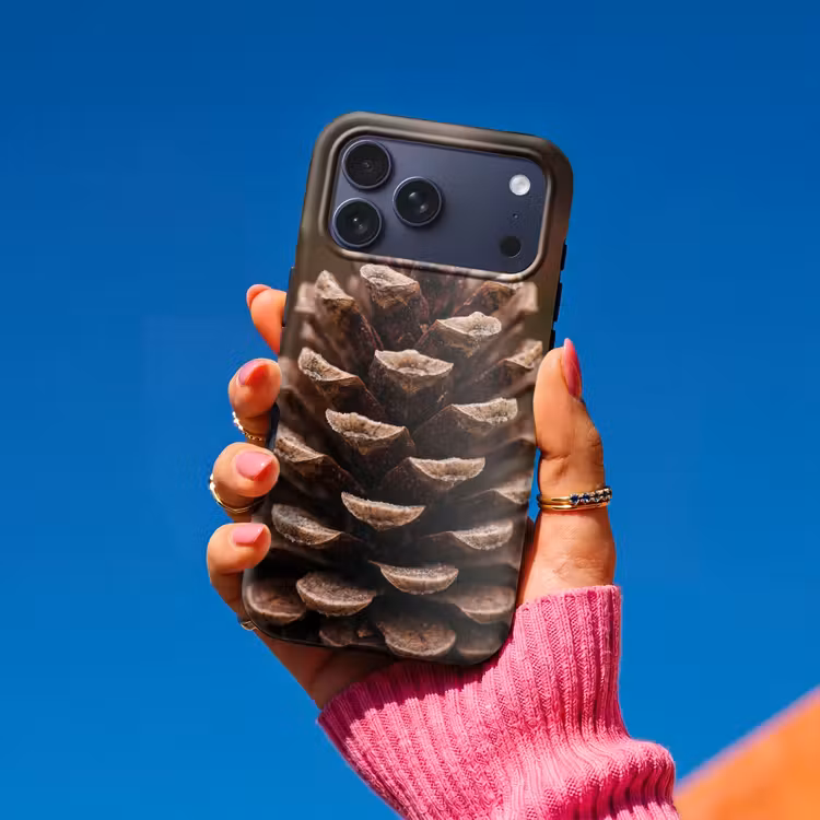 Telefoonhoesje Toughcase - Dennenappel - Bos - Herfst - Bruin - Sfeervol — 2