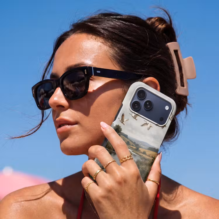 Telefoonhoesje Toughcase - Eenden - Rivier - Landschap - Vlucht - Nostalgisch — 6