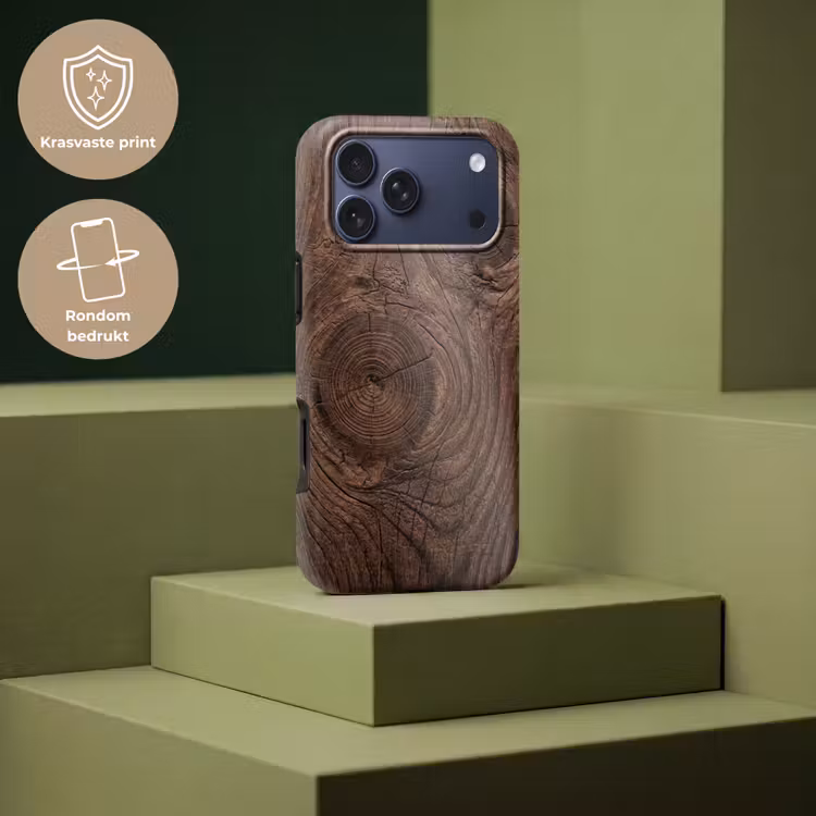 Telefoonhoesje Toughcase - Houtnerf - Textuur - Patroon - Bruin - Rustiek — 7