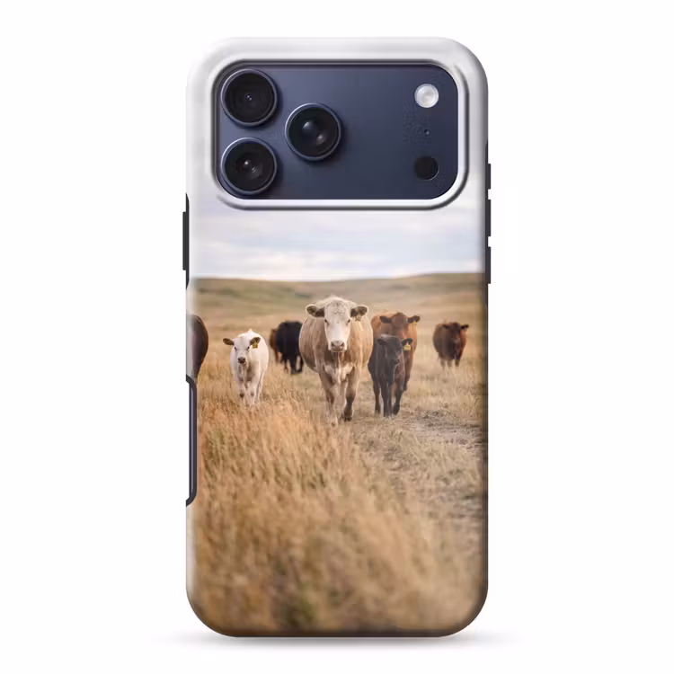Telefoonhoesje Toughcase - Runderen - Kudde - Landschap - Weide - Rustig