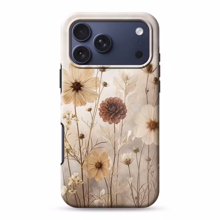 Telefoonhoesje Toughcase - Wilde bloemen - Botanisch - Vintage - Natuur - Rustiek