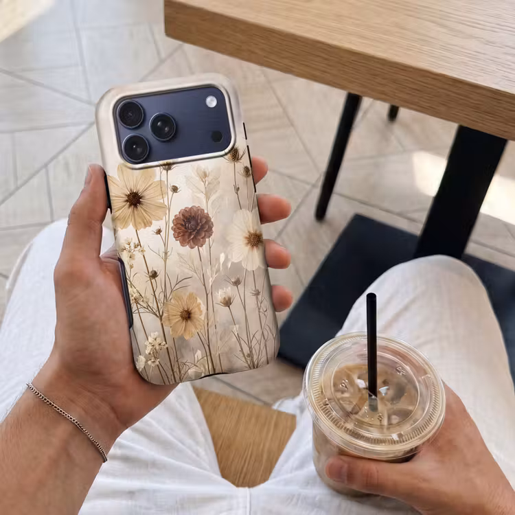 Telefoonhoesje Toughcase - Wilde bloemen - Botanisch - Vintage - Natuur - Rustiek — 4