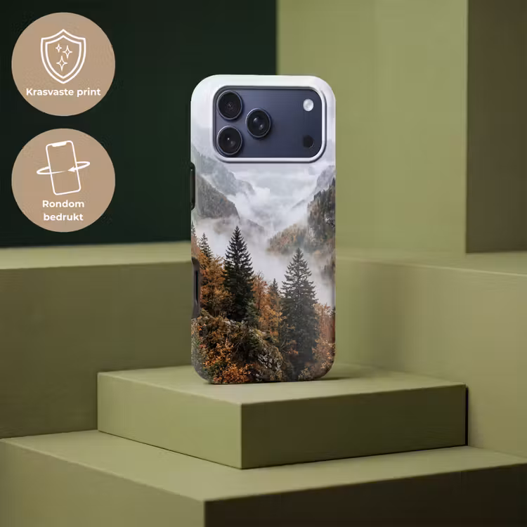 Telefoonhoesje Toughcase - Bergen - Vallei - Mist - Herfst - Natuur — 7