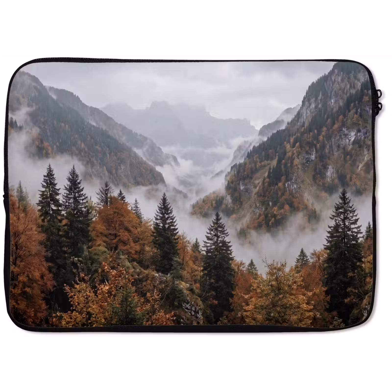 Laptophoes - Bergen - Vallei - Mist - Herfst - Natuur — 1