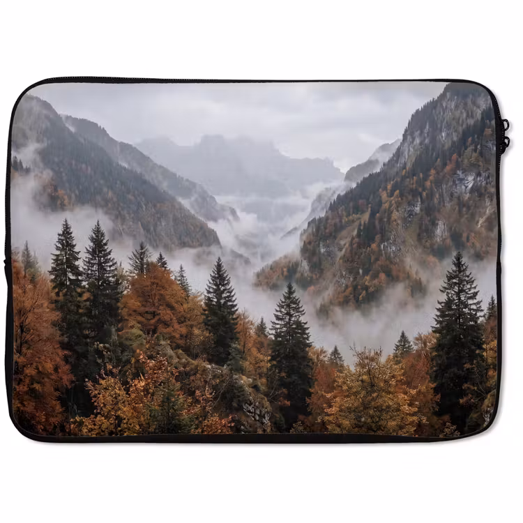 Laptophoes - Bergen - Vallei - Mist - Herfst - Natuur