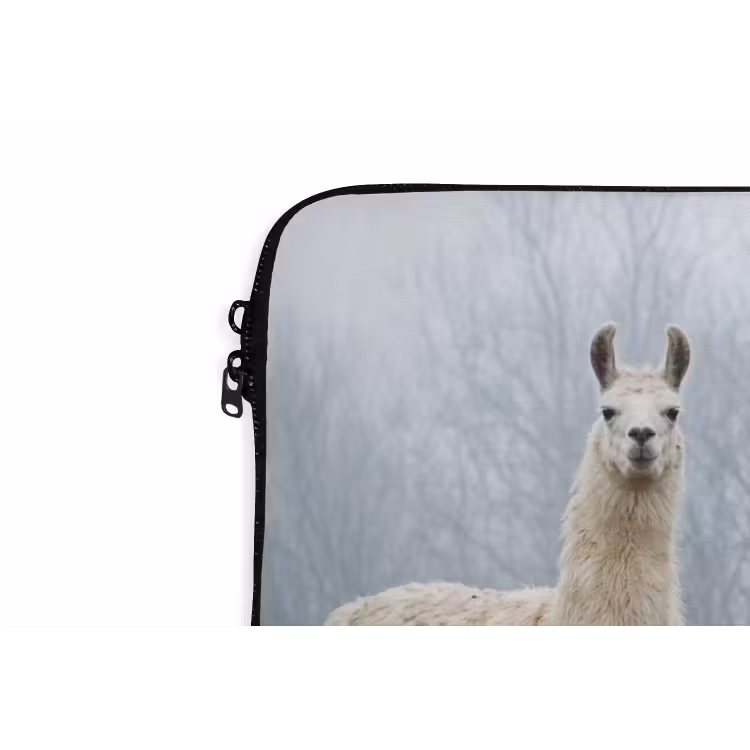 Laptophoes - Boerderijdieren - Groep - Mist - Natuur - Rustiek — 5