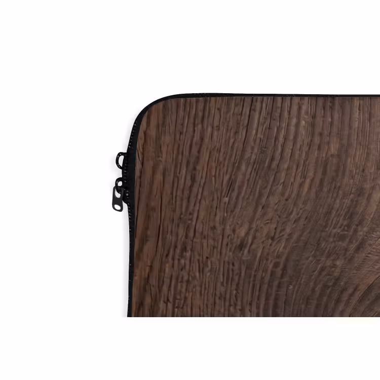 Laptophoes - Houtnerf - Textuur - Patroon - Bruin - Rustiek — 5