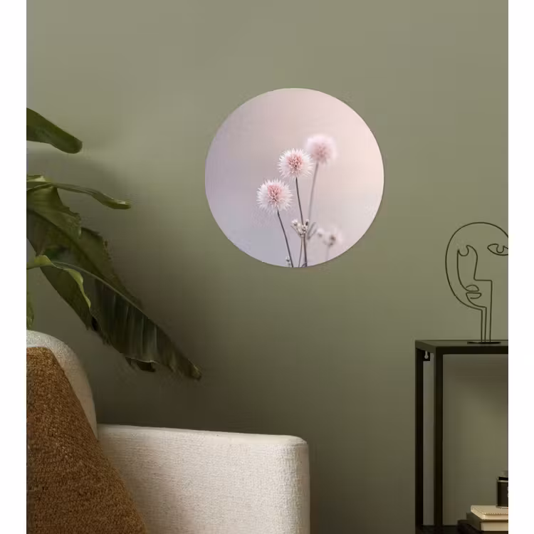 Behangcirkel - Bloemen - Bollen - Roze — 3