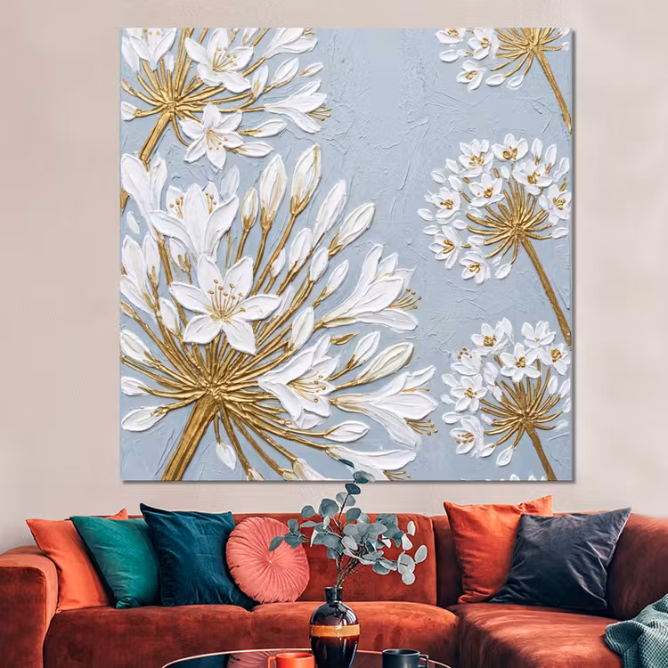 Forex - Illustratie - Bloemen - Blauw — 3