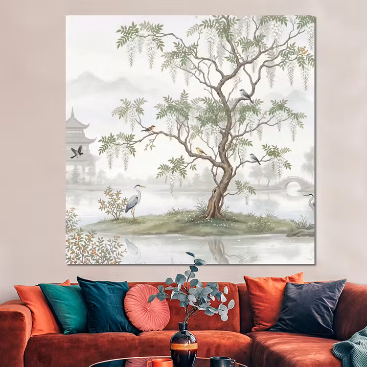 Forex - Reiger - Landschap - Groen — 3