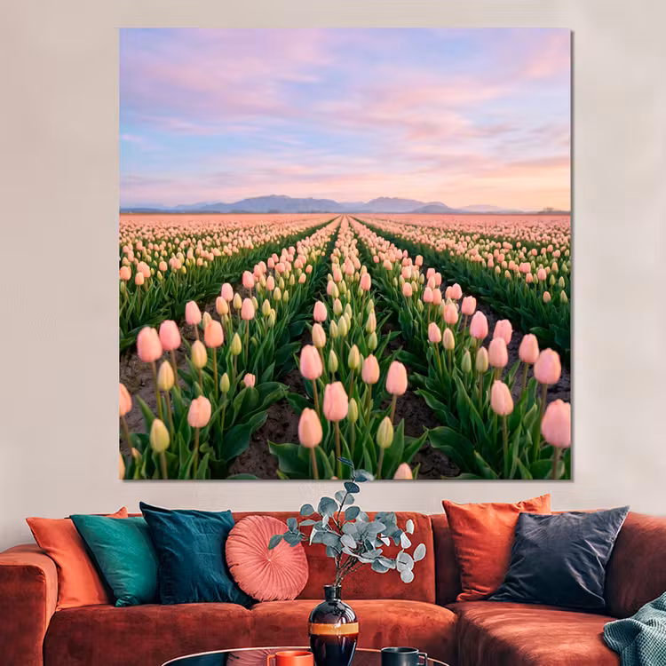 Forex - Tulpen - Landschap - Roze — 3