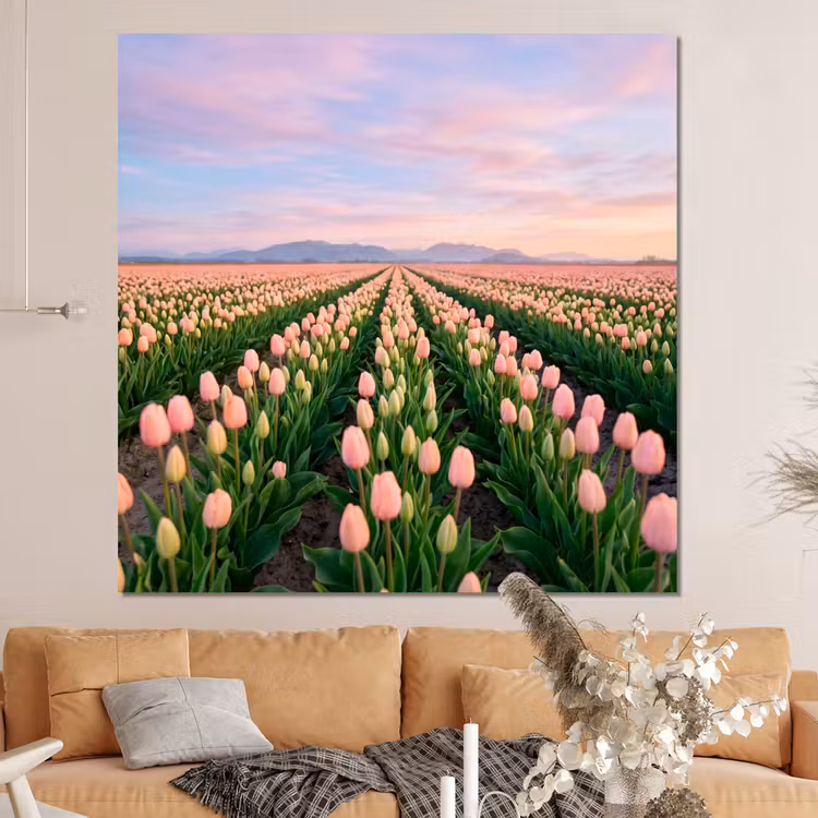 Forex - Tulpen - Landschap - Roze — 4