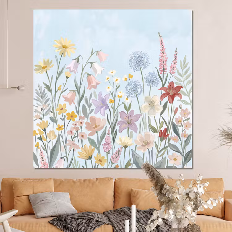 Forex - Weidebloemen - Illustratie - Kleurrijk — 4
