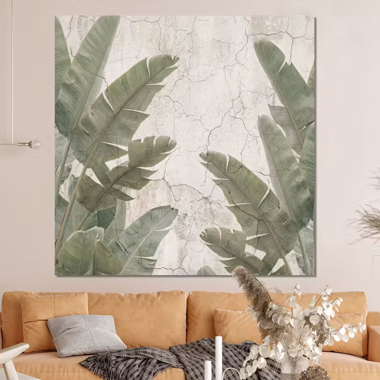 Forex - Bananenbladeren - Beton - Groen — 4