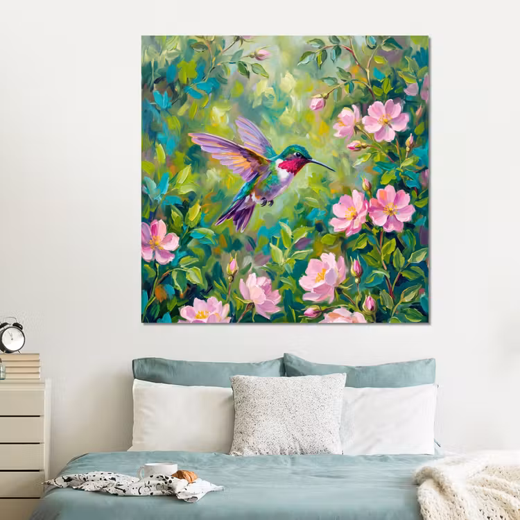 Forex - Kolibrie - Bloemen - Natuur - Kleurrijk — 2