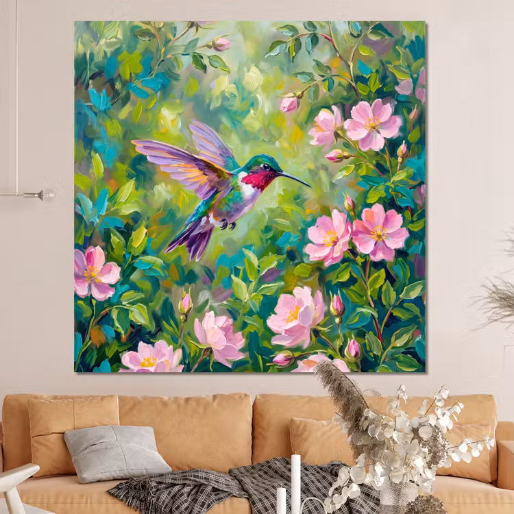 Forex - Kolibrie - Bloemen - Natuur - Kleurrijk — 4
