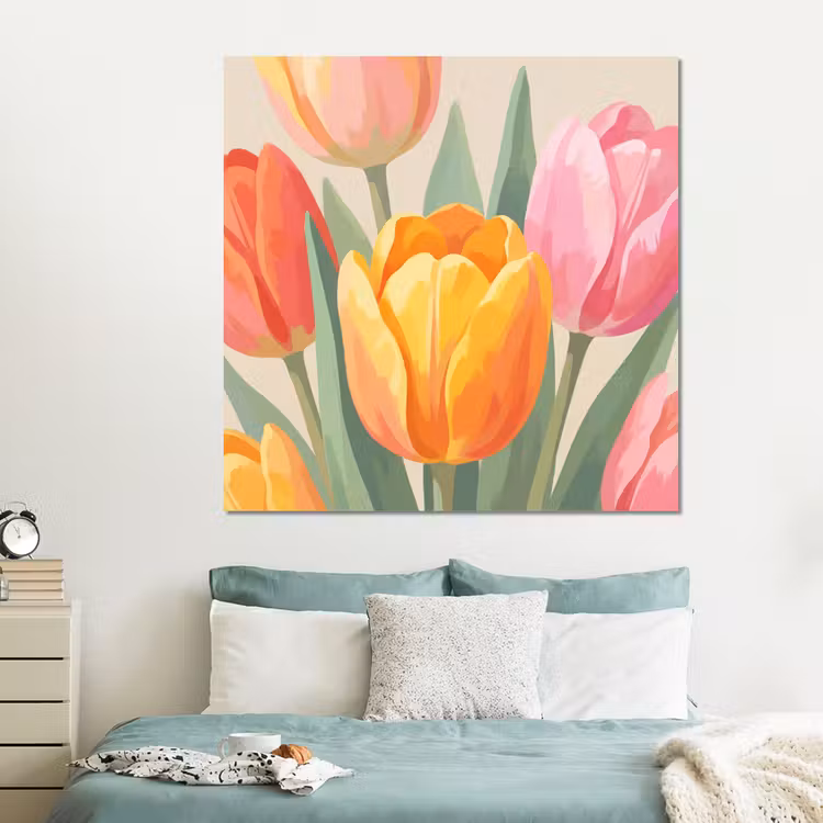 Forex - Tulpen - Abstract - Kleurrijk — 2