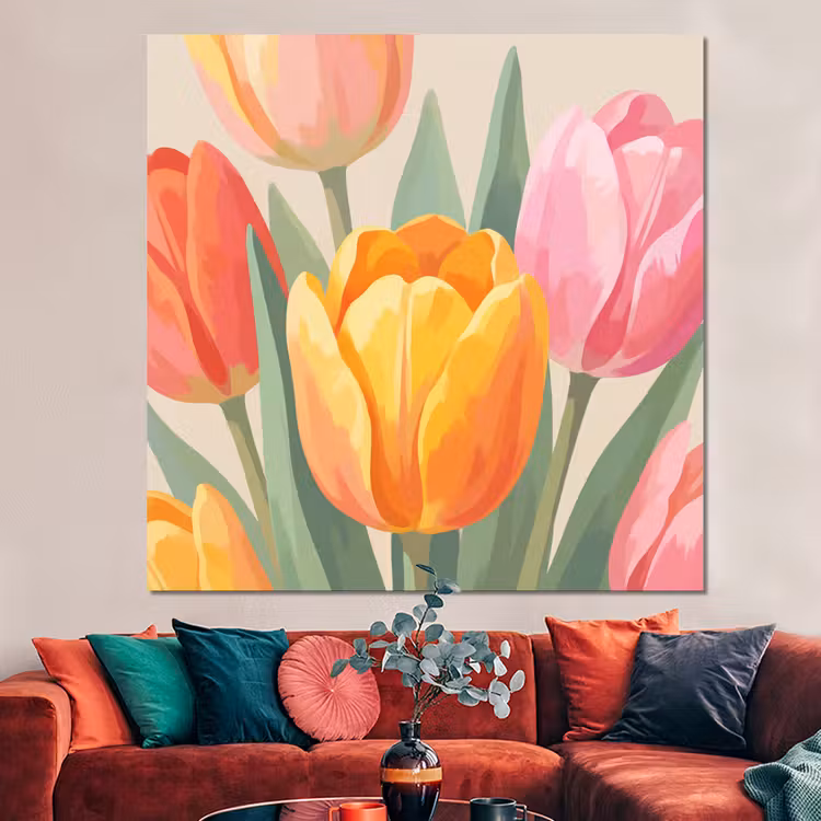 Forex - Tulpen - Abstract - Kleurrijk — 3