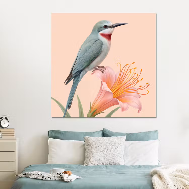 Forex - Vogel - Bloem - Natuur - Roze — 2