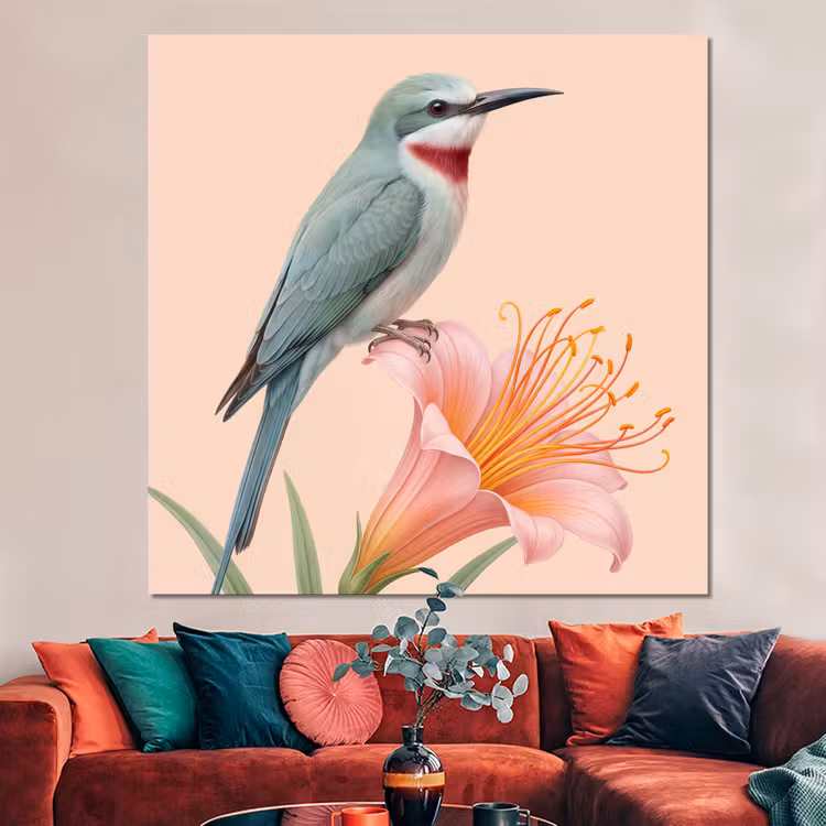 Forex - Vogel - Bloem - Natuur - Roze — 3