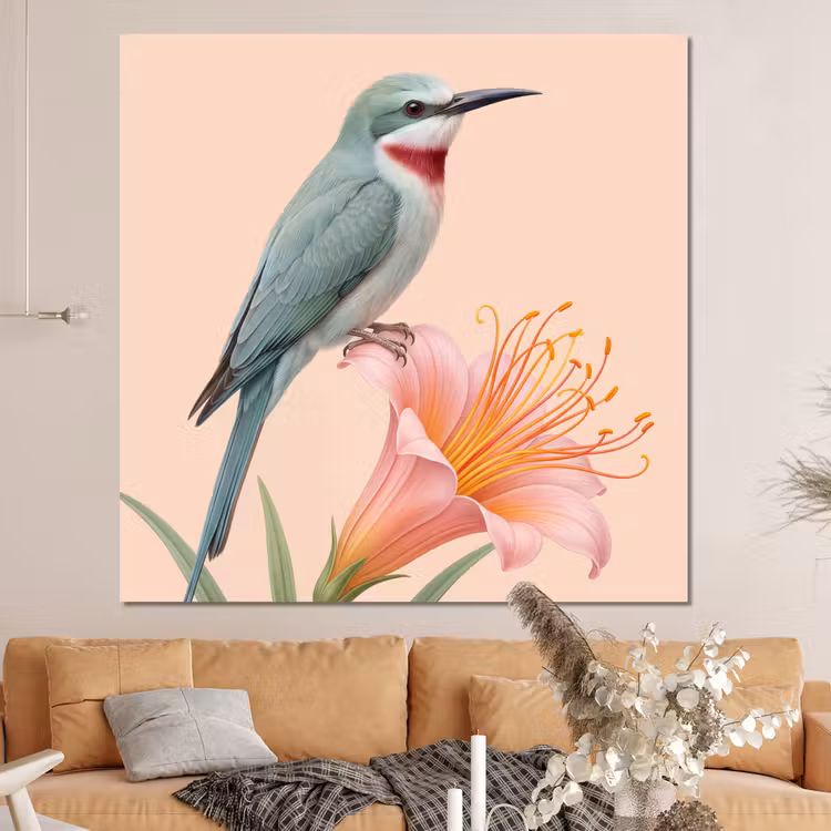 Forex - Vogel - Bloem - Natuur - Roze — 4