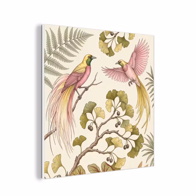 Forex - Vogels - Tropisch - Botanisch - Roze — 1