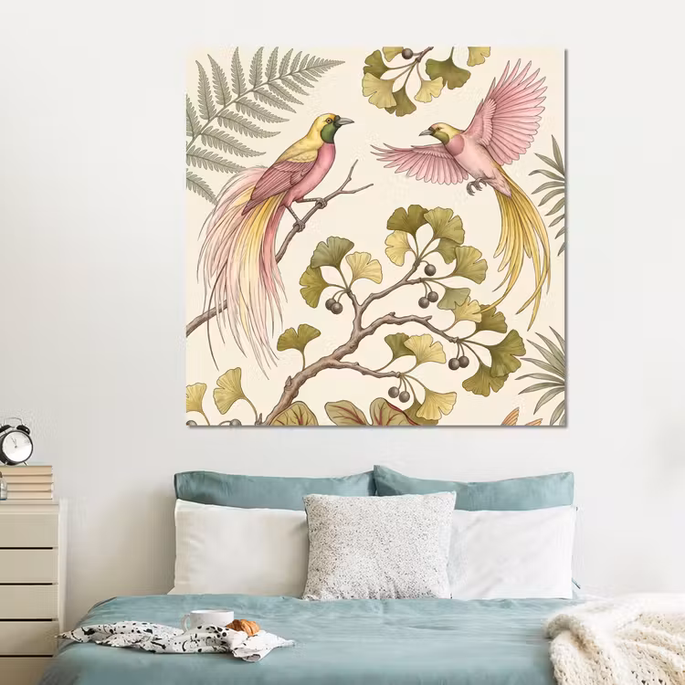 Forex - Vogels - Tropisch - Botanisch - Roze — 2